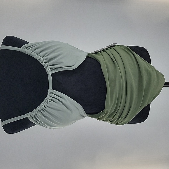 Stylish Olive Green Cutout Swimsuit NWT - Picture 10 of 16